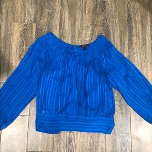 BCBGmaxazria colbalt blue blouse